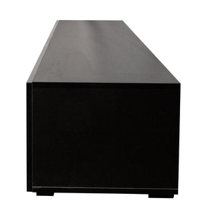 English Elm Modern Floating Media Console with Drop Down Doors and Display Shelf for Living Rooms W331P361255