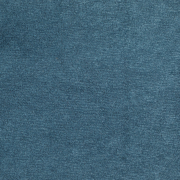 English Elm Robie Peacock Blue Upholstered Chair with Cappuccino Wood Frame, Mid-Century Curves & Cozy Support B062P299842