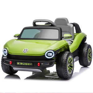 English Elm 12v Licensed Volkswagen Beetle Ride on Car with Remote Control and Suspension for Kids Green W1578P418186
