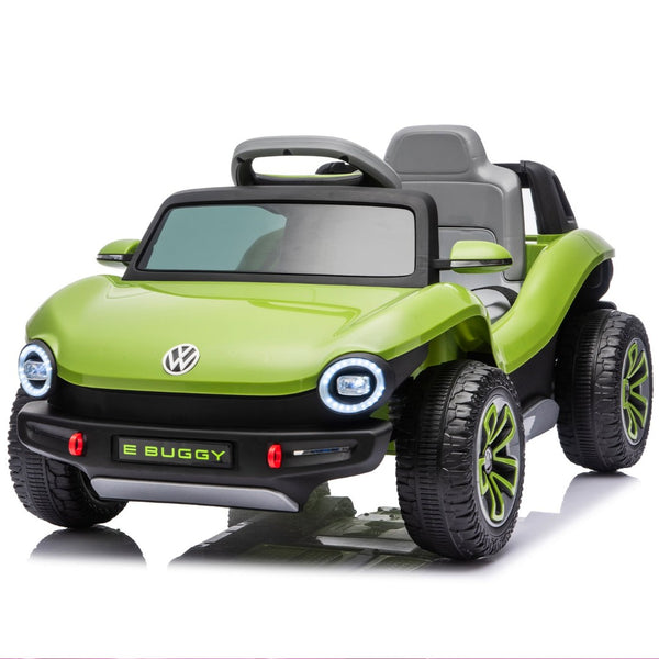 English Elm 12v Licensed Volkswagen Beetle Ride on Car with Remote Control and Suspension for Kids Green W1578P418186
