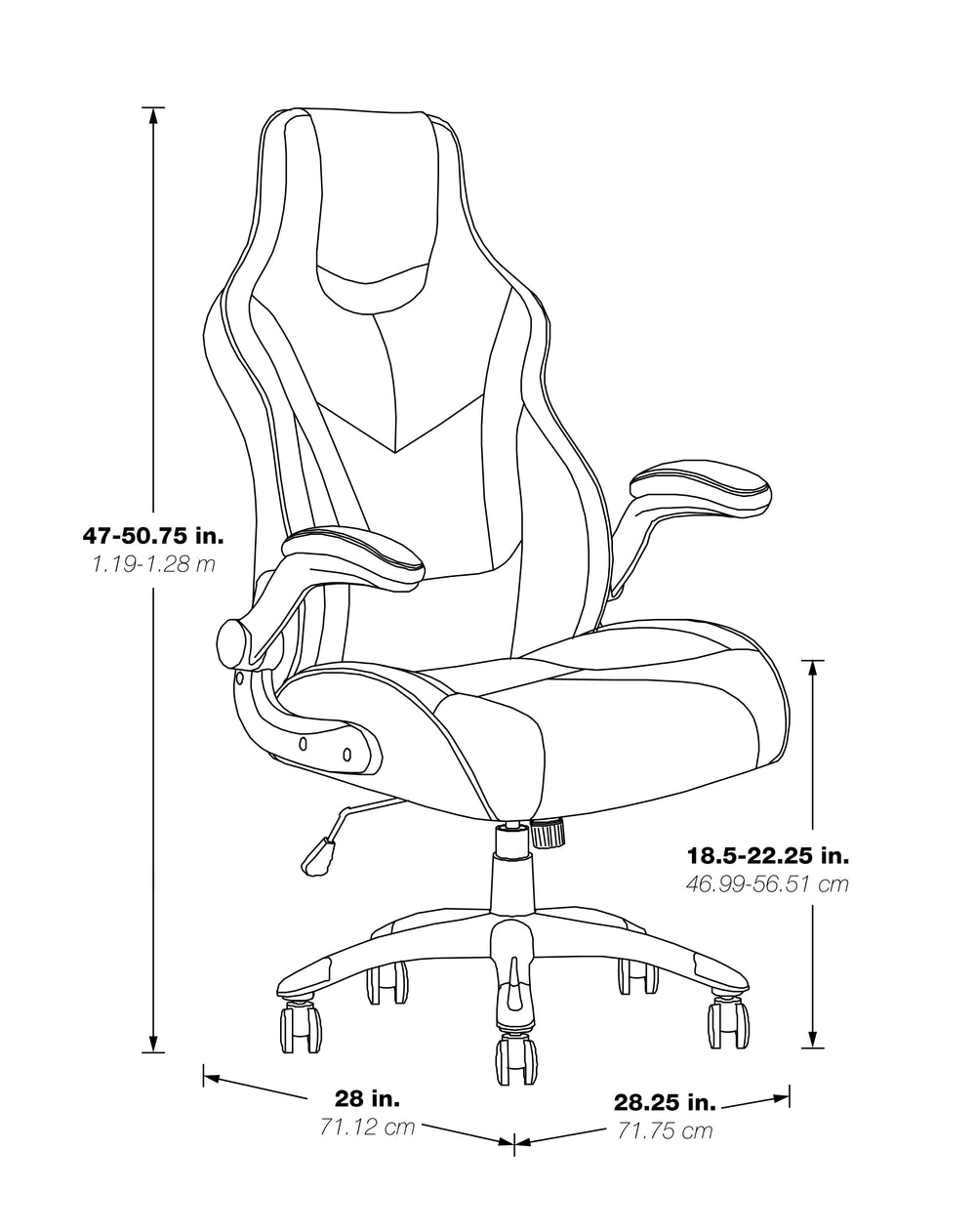 OSP Home Furnishings Uplink Gaming Chair Red