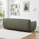 English Elm Ashcroft Furniture - Hughes Olive Green Leather Sofa