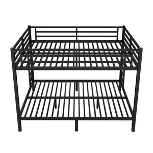 English Elm Metal Queen Over Queen Bunk Bed For Teens & Adults - Sturdy, Space-Saving, Noise-Reducing Design! W1580S00488