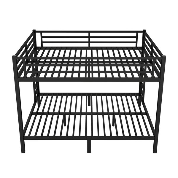 English Elm Metal Queen Over Queen Bunk Bed For Teens & Adults - Sturdy, Space-Saving, Noise-Reducing Design! W1580S00488