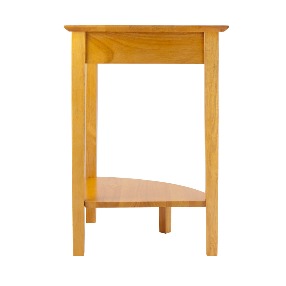 Winsome Wood Studio Corner Table In Classic Honey Finish - Versatile Solid Wood Design For Home Office & Storage Honey Solid Wood 99320-winsome-wood