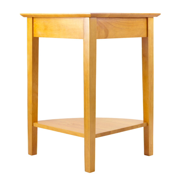 Winsome Wood Studio Corner Table In Classic Honey Finish - Versatile Solid Wood Design For Home Office & Storage Honey Solid Wood 99320-winsome-wood