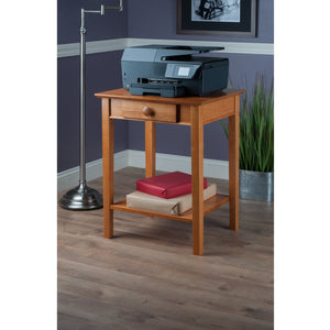 Winsome Wood Studio Home Office Printer Stand – Elegant Honey Finish, Multi-functional Storage & Organization Unit Honey Solid ,Composite Wood 99323-winsome-wood