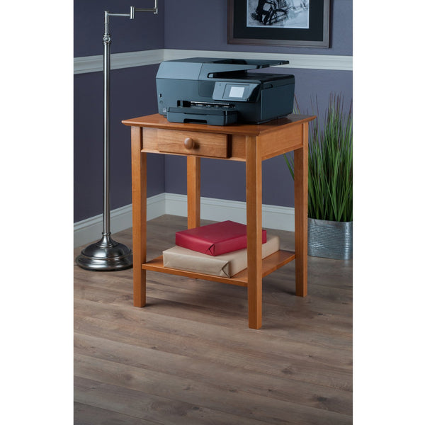 Winsome Wood Studio Home Office Printer Stand – Elegant Honey Finish, Multi-functional Storage & Organization Unit Honey Solid ,Composite Wood 99323-winsome-wood