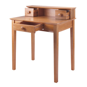 Winsome Wood Studio Compact Home Office Desk With Hutch In Warm Honey Finish – Ideal For Small Spaces & Storage Honey Solid ,Composite Wood 99333-winsome-wood