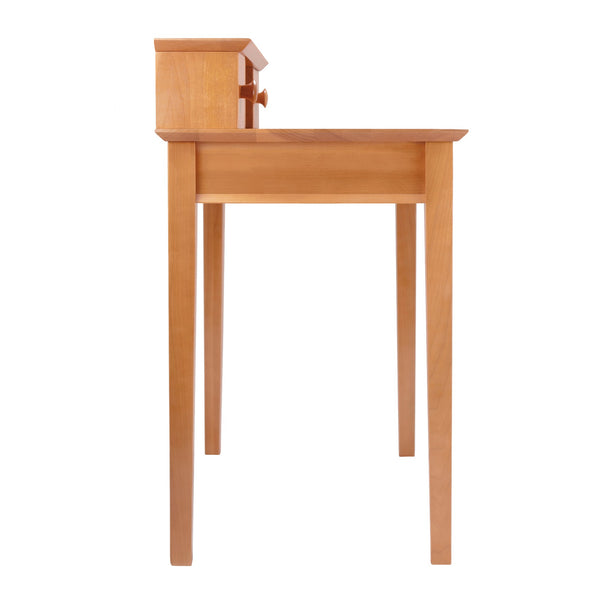 Winsome Wood Studio Compact Home Office Desk With Hutch In Warm Honey Finish – Ideal For Small Spaces & Storage Honey Solid ,Composite Wood 99333-winsome-wood