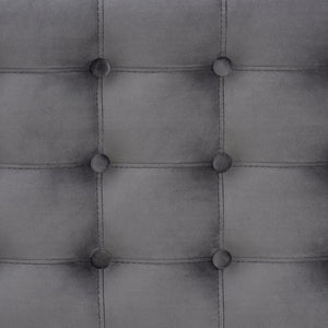 Baxton Studio Baxton Studio Kaylee Modern Grey Velvet Storage Ottoman Bench with Button-Tufted Design & Elegance BBT3137-Grey Velvet/Walnut-Otto