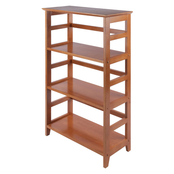 Winsome Wood Studio 3-section Bookshelf In Honey - Durable Solid Wood Bookcase For Home Office & Living Room Honey Solid Wood 99342-winsome-wood