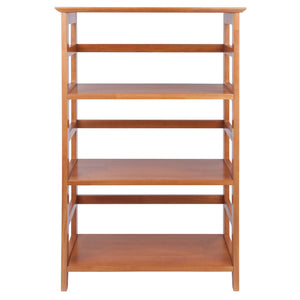 Winsome Wood Studio 3-section Bookshelf In Honey - Durable Solid Wood Bookcase For Home Office & Living Room Honey Solid Wood 99342-winsome-wood