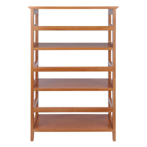 Winsome Wood Studio 3-section Bookshelf In Honey - Durable Solid Wood Bookcase For Home Office & Living Room Honey Solid Wood 99342-winsome-wood