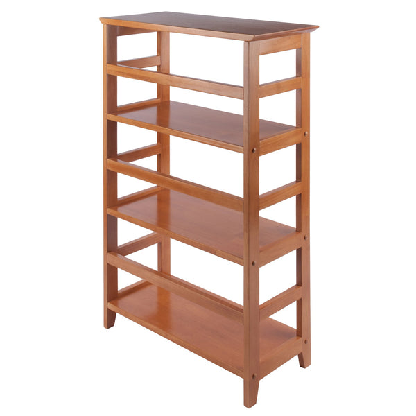 Winsome Wood Studio 3-section Bookshelf In Honey - Durable Solid Wood Bookcase For Home Office & Living Room Honey Solid Wood 99342-winsome-wood