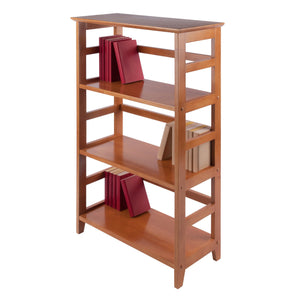 Winsome Wood Studio 3-section Bookshelf In Honey - Durable Solid Wood Bookcase For Home Office & Living Room Honey Solid Wood 99342-winsome-wood