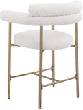 Blake Cream Boucle Fabric Counter Stool 993Cream-C Meridian Furniture