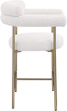 Blake Cream Boucle Fabric Counter Stool 993Cream-C Meridian Furniture