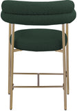 Blake Green Boucle Fabric Counter Stool 993Green-C Meridian Furniture