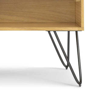 English Elm Hunter Lift Top Coffee Table with Spacious Storage, Solid Wood Veneer Finish, Handcrafted Durability Oak B136P203445