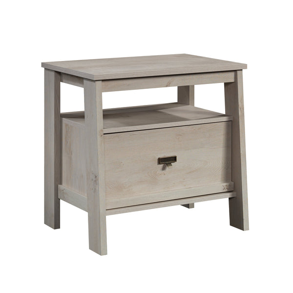 English Elm Night Stand - Versatile Brown Finish With Smooth-Glide Drawer & Open Shelf For Stylish Storage Solutions B356P367906
