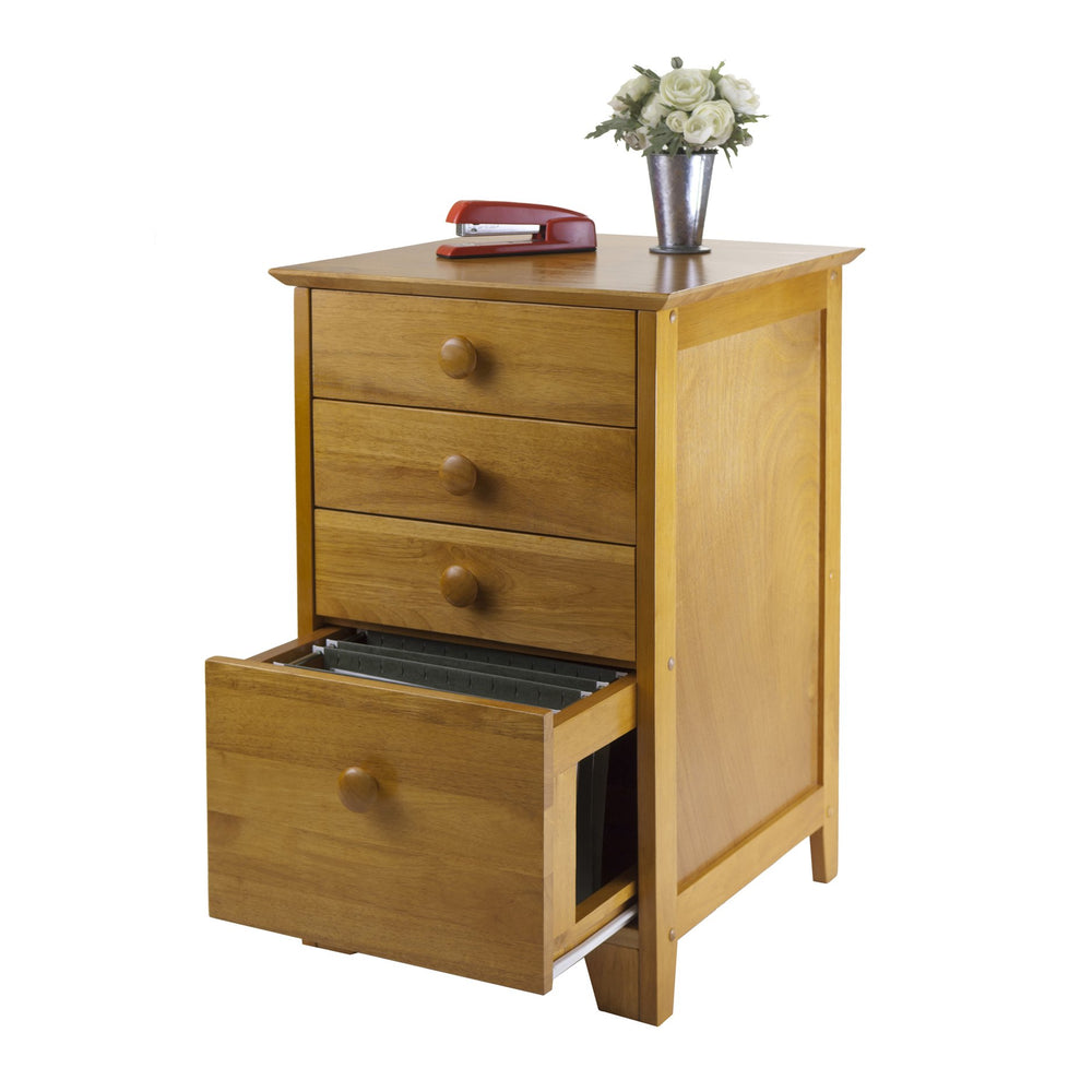 Winsome Wood Studio Home Office File Cabinet - Sturdy Honey Finish With Ample Storage For Files & Essentials Honey Solid ,Composite Wood 99428-winsome-wood