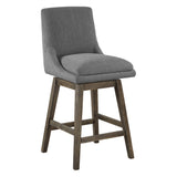 OSP Home Furnishings Allingham 26" Swivel Stool Charcoal / Grey