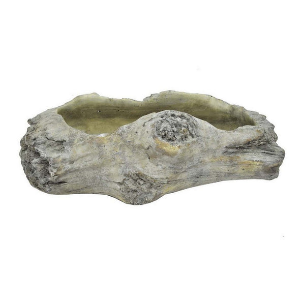 English Elm Paul Terracotta Trough Planter Weathered Gray Driftwood Finish Coastal Patio Decor B056P412617