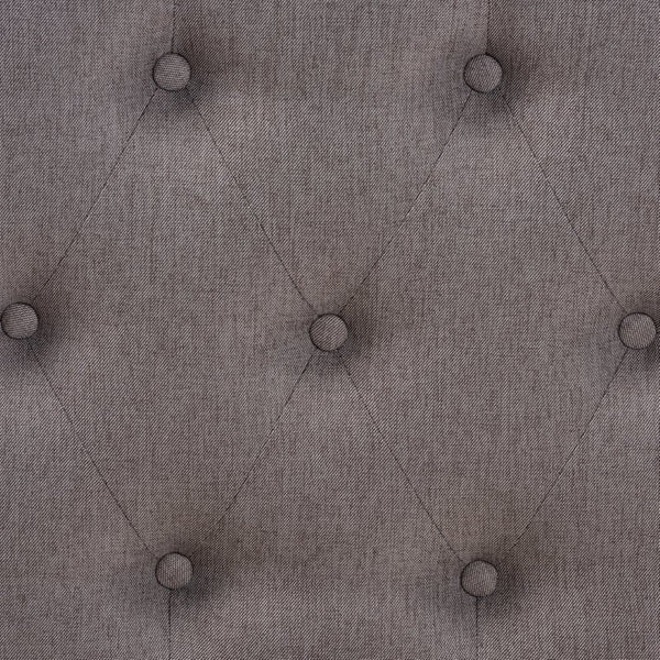 Baxton Studio Baxton Naeva Mid-Century Modern Grey Upholstered Footstool with Walnut Legs for Style & Comfort BBT8040-Grey/Walnut-Footstool