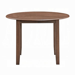 English Elm Brown Round 42" Modern Contemporary Dining Table - 4-Person Wooden Kitchen Table, Warm Finish, Easy Assembly B2741P328587