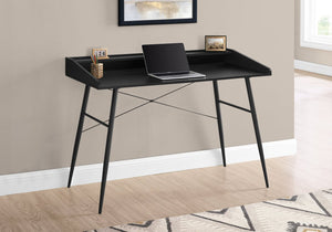 English Elm Computer Desk - Modern Black Laminate Home Office Solution With Storage Shelves For Compact Spaces B2710P219823