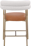 Blake Cognac Boucle Fabric Counter Stool 994Cognac-C Meridian Furniture