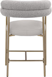 Blake Taupe Boucle Fabric Counter Stool 994Taupe-C Meridian Furniture