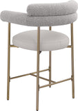 Blake Taupe Boucle Fabric Counter Stool 994Taupe-C Meridian Furniture