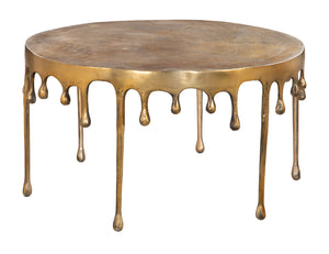 Drip Coffee Table Antique Brass 110150 Zuo Modern