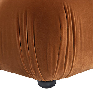 English Elm Jennifer Taylor Home - Marcel 36" Bubble Modular Lounge Arm Chair in Olive Performance Velvet — Plush, Durable, Pet-Friendly Upholstery B2719P280168