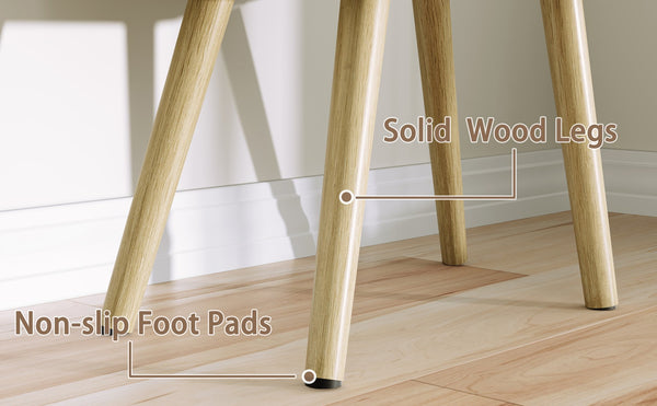 English Elm 15"W Rattan 2-Drawer Nightstand with USB/AC Ports, Natural Boho Wood Bedside Table, Compact Storage T3771P351733