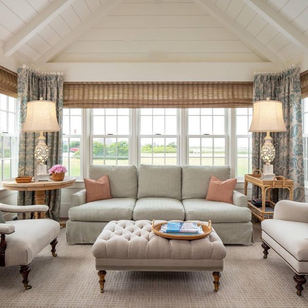 English Elm Table Rustic Farmhouse Bedside Lamps Set of 2 with Nightlight, 4-Way Rotary Switch, Linen Shade LED White W3355P391491