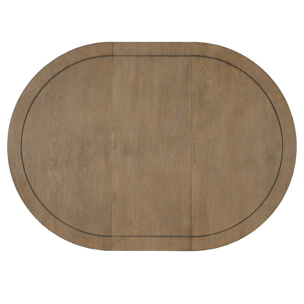 English Elm Trexm Rustic Farmhouse Extendable Dining Table Oak Veneer Drop Leaf Seats Six Espresso N715P399861P
