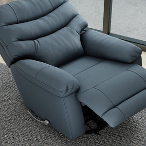 English Elm Global Home Swivel Glider Recliner In Oslo Sapphire - Plush Comfort, Durable Design For Every Space B339P333950