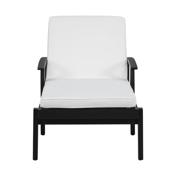 English Elm Set of 3 Solid Acacia Outdoor Chaise Lounges with Adjustable Backrest and Side Table N769P363844B_2_N769P248112B