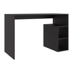 English Elm Wenge Finish Writing Desk with Open Shelving for Small Home Office Spaces Wenge B062P476864