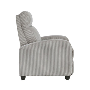 English Elm Pary Push Back Recliner in Sage Ribbed Corduroy with Pocket Coil Foam Support Black+ Gray B056P412636