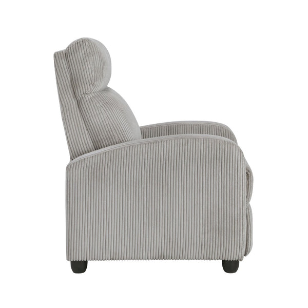 English Elm Pary Push Back Recliner in Sage Ribbed Corduroy with Pocket Coil Foam Support Black+ Gray B056P412636