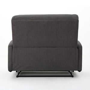 English Elm Christopher Knight Home® - Reclining Loveseat with Push-Back Recline, Plush Tufted Fabric Sofa, Compact Wall-Hugger Design Slate 61372.00MF