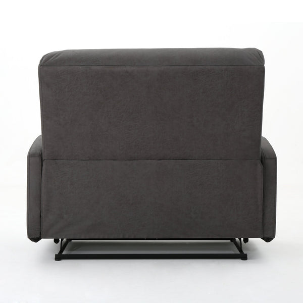 English Elm Christopher Knight Home® - Reclining Loveseat with Push-Back Recline, Plush Tufted Fabric Sofa, Compact Wall-Hugger Design Slate 61372.00MF