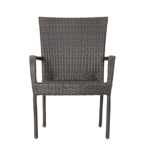 English Elm Christopher Knight Home® - Littleton Pe Wicker Stacking Chair Set Of 2 - Weather-Resistant, Space-Saving, Ready To Use! N762P421352D