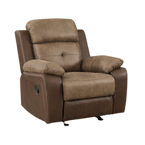 English Elm Plush Microfiber Reclining Sofa Set Three Piece Tufted Living Room Seating Suite B011S01266
