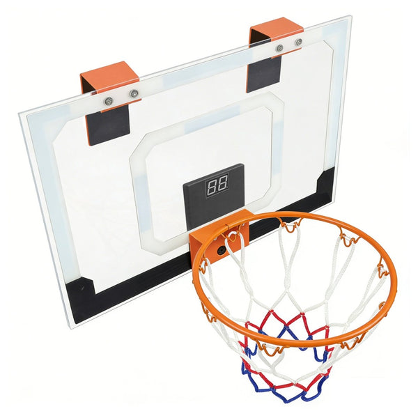 English Elm Mini Indoor Basketball Hoop with Electronic Scoreboard for Bedroom or Dorm Room Play W3087P376257