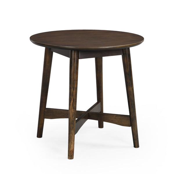 English Elm Christopher Knight Home® - END TABLE Mid-Century Modern Solid Wood End Table with Splayed Legs, Round Top, Sturdy Design Brown 68679.00